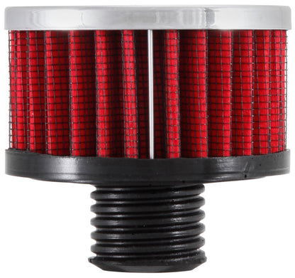 K&N Engineering 62-1495 Crankcase Vent Filter with Chrome Top and Rubber Base for Ford Valve Covers
