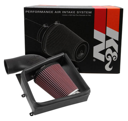 K&N Engineering 63-1132 AirCharger Performance Cold Air Intake for BMW 535i (2011-2016) with High-Flow Filter and Heat Shield
