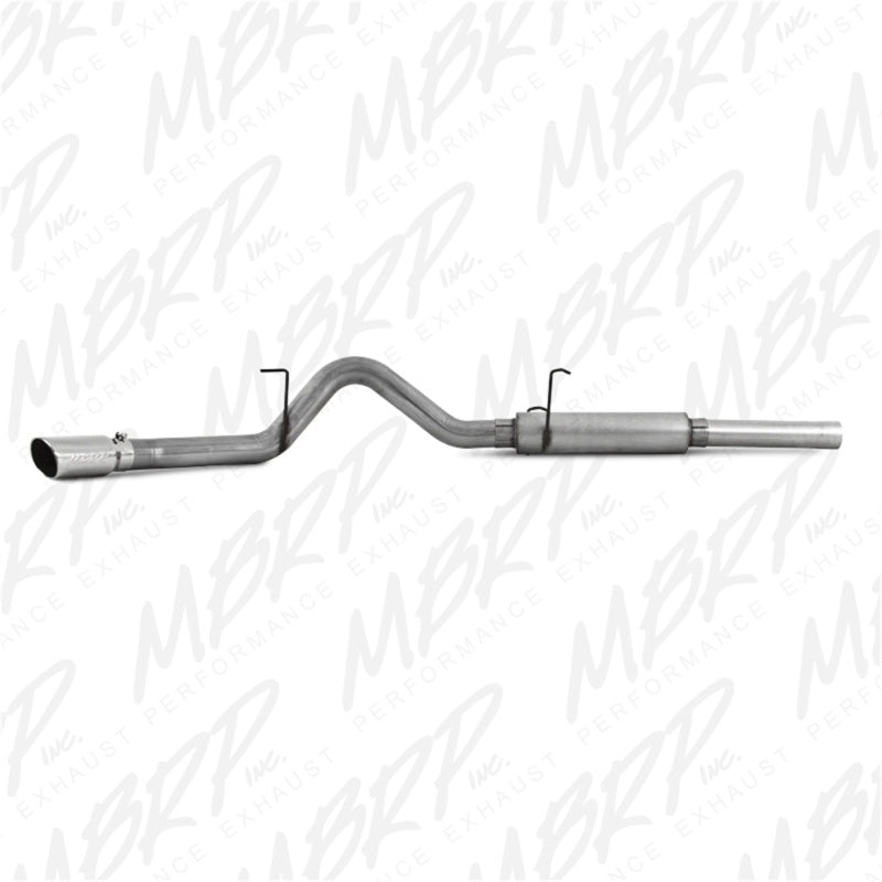 MBRP Armor Lite Series Cat Back Exhaust System for 2004-2007 Dodge Ram 2500/3500 Cummins 600/610 – Single Side Exit, 4 inch Diameter with 5 inch Tip