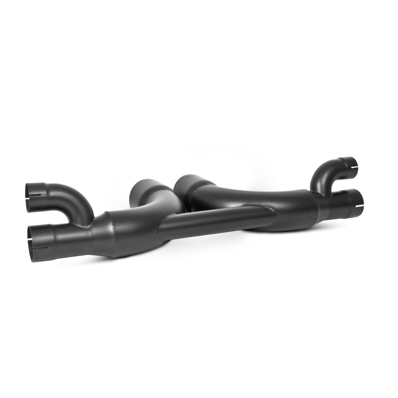 MBRP Armor BLK Series 14-19 Porsche 911 Center Muffler Bypass with 4-inch Tips – Black Coated
