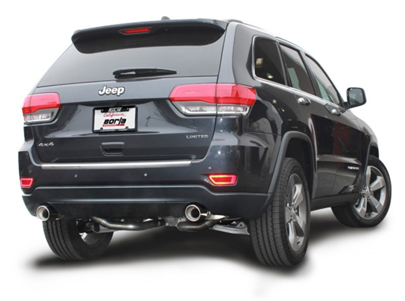 Borla 140406 Touring Cat-Back Exhaust System for 2011-2021 Jeep Grand Cherokee 5.7L V8 with Under Bumper Tip Exit