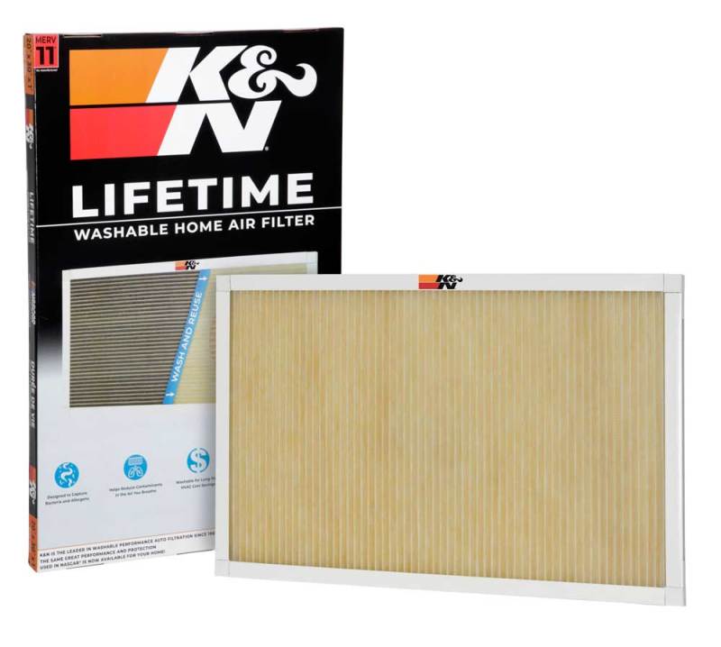 K&N Engineering HVAC Filter 20 x 30 x 1 Part HVC-12030 - Washable and Reusable Pleated Synthetic Media