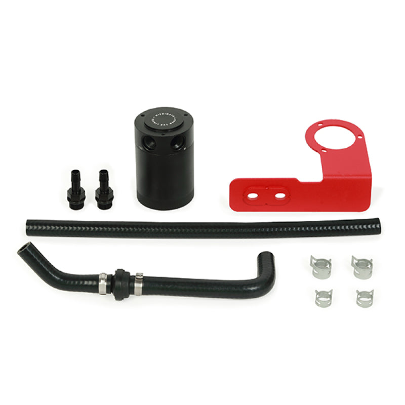 Mishimoto 2018+ Honda Accord 1.5T Direct Fit Baffled Oil Catch Can Kit with Red Bracket