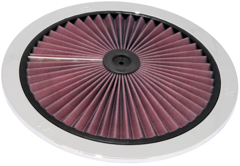 K&N Engineering X-Stream Top Filter for 14-Inch OD Chrome - Enhances Engine Breathing