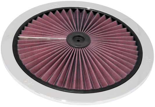 K&N Engineering X-Stream Top Filter for 14-Inch OD Chrome - Enhances Engine Breathing