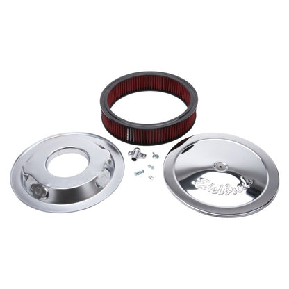 Edelbrock Pro-Flo Series Round Chrome Air Cleaner - 14 Inch Diameter, Part #1206