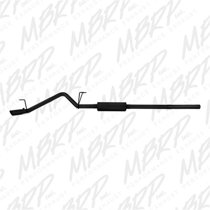 MBRP S5142BLK Armor BLK Series Cat Back Exhaust System for Dodge Ram 1500 (2010-2013) with Black Coated Finish