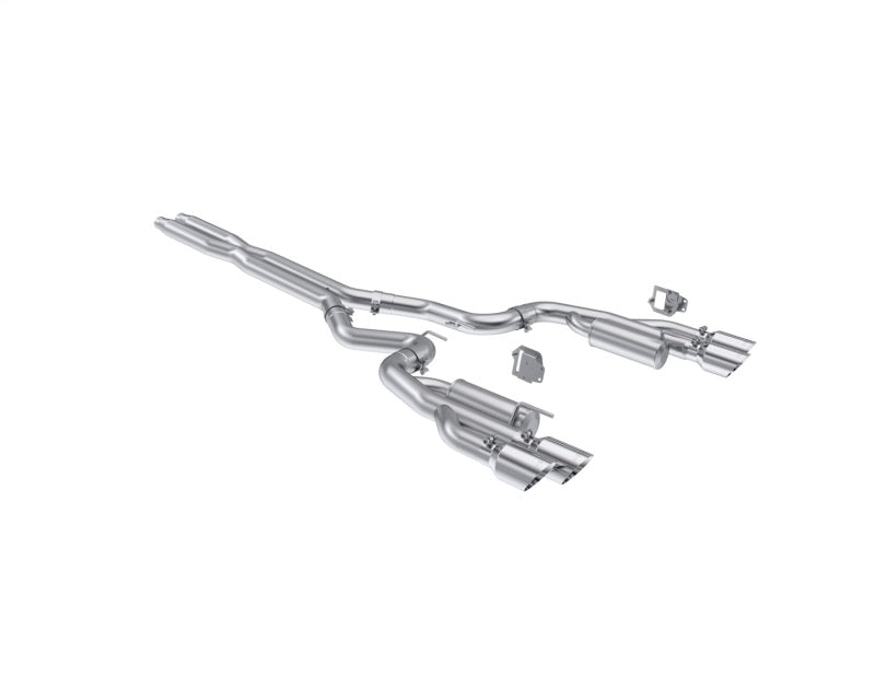 MBRP Armor Lite Series 2024+ Ford Mustang 5.0L Dual Split Cat-Back Exhaust System with Quad Tips