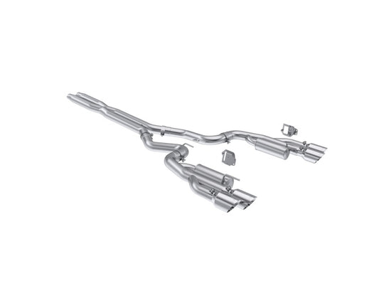 MBRP Armor Lite Series 2024+ Ford Mustang 5.0L Dual Split Cat-Back Exhaust System with Quad Tips
