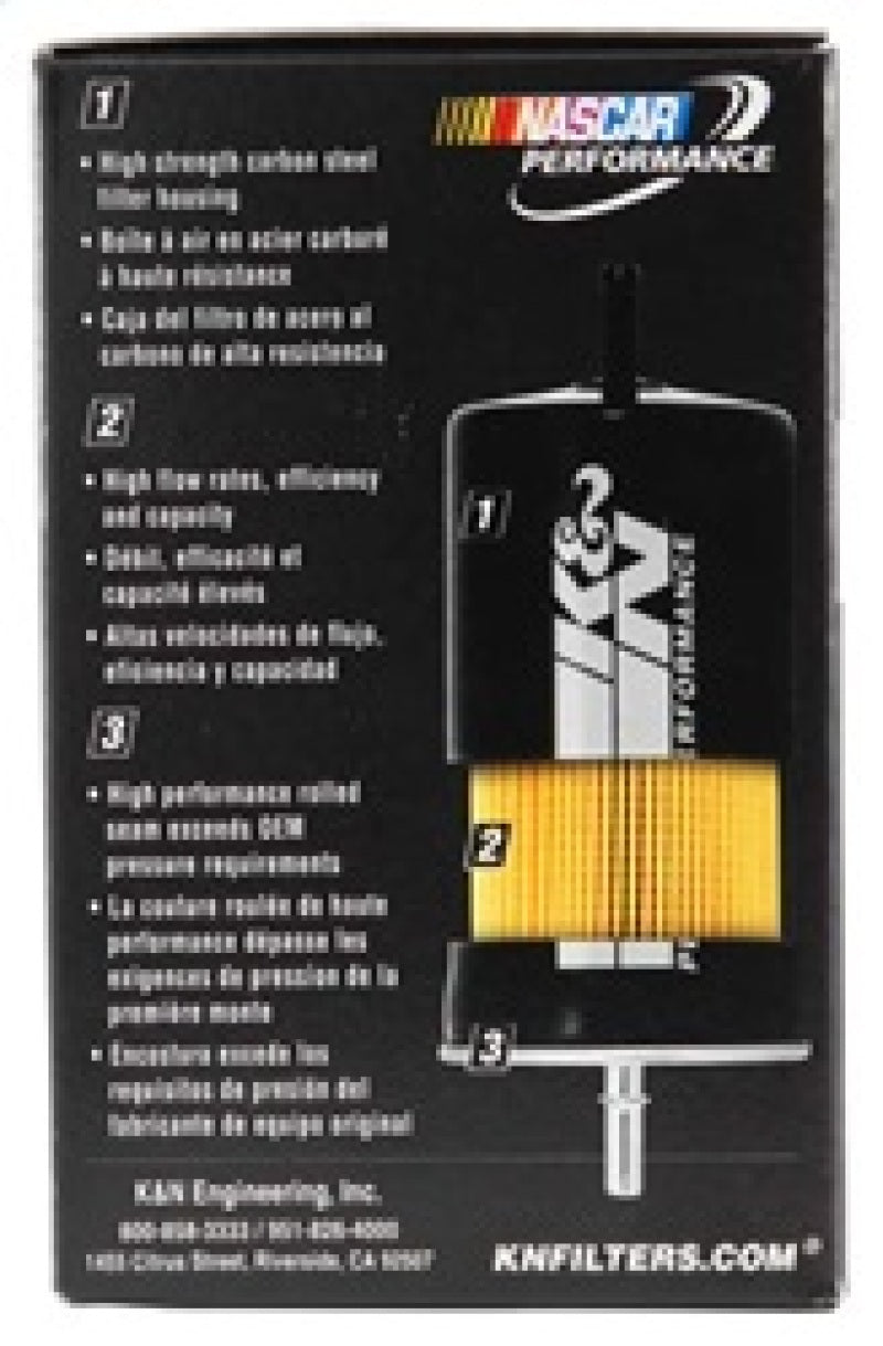K&N Engineering PF-1100 High-Flow Performance Fuel Filter for Nissan and Isuzu Vehicles