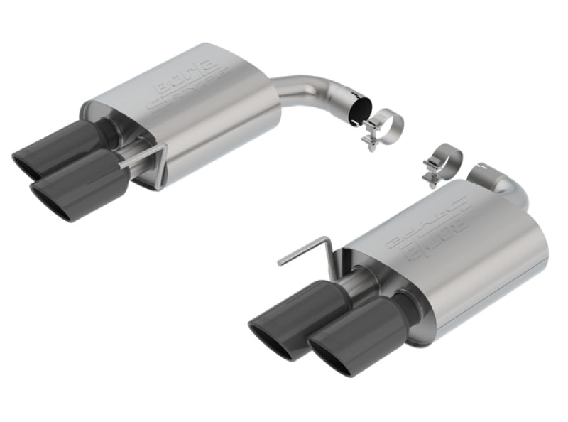 Borla Axle-Back Exhaust System for 2018-2023 Ford Mustang GT 5.0L - Black Chrome Tips