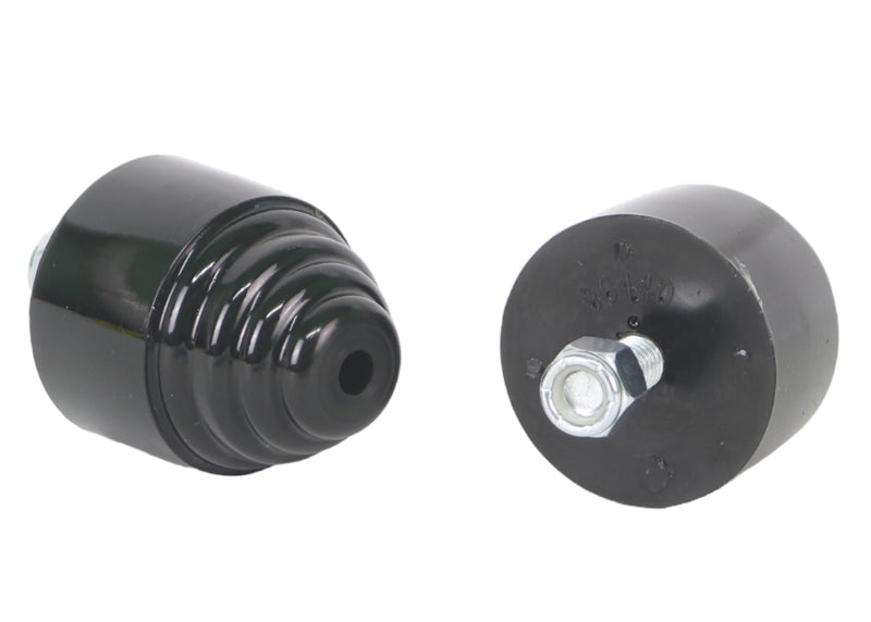 Whiteline W93475 Bump Stops for Automotive Suspension Replacement, 2-Inch Outer Diameter, 2.125-Inch Height, 3/8-Inch Stud