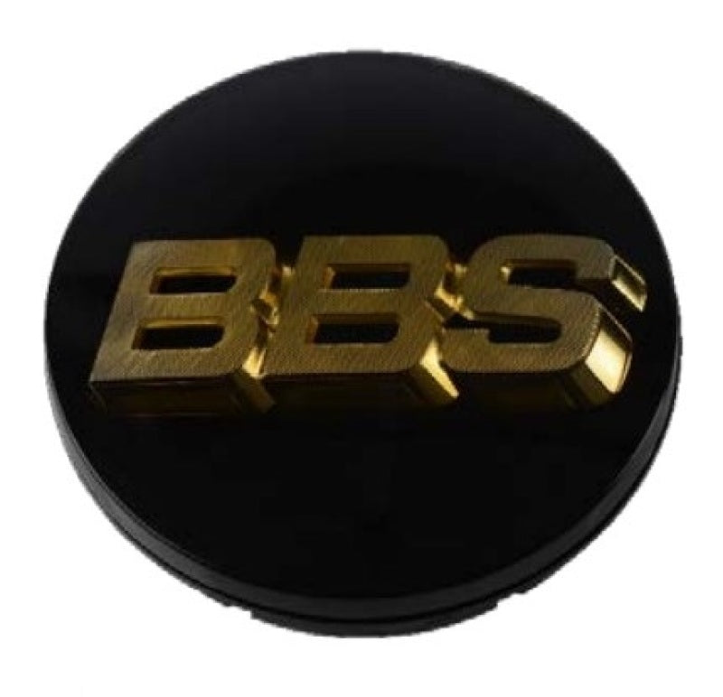 BBS Center Cap 70.6mm Black and Gold with 3-Tab Design - Part 56.24.073