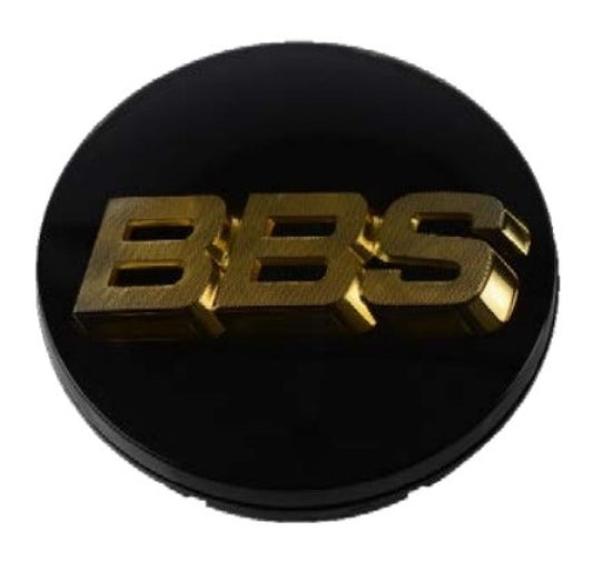 BBS Center Cap 70.6mm Black and Gold with 3-Tab Design - Part 56.24.073