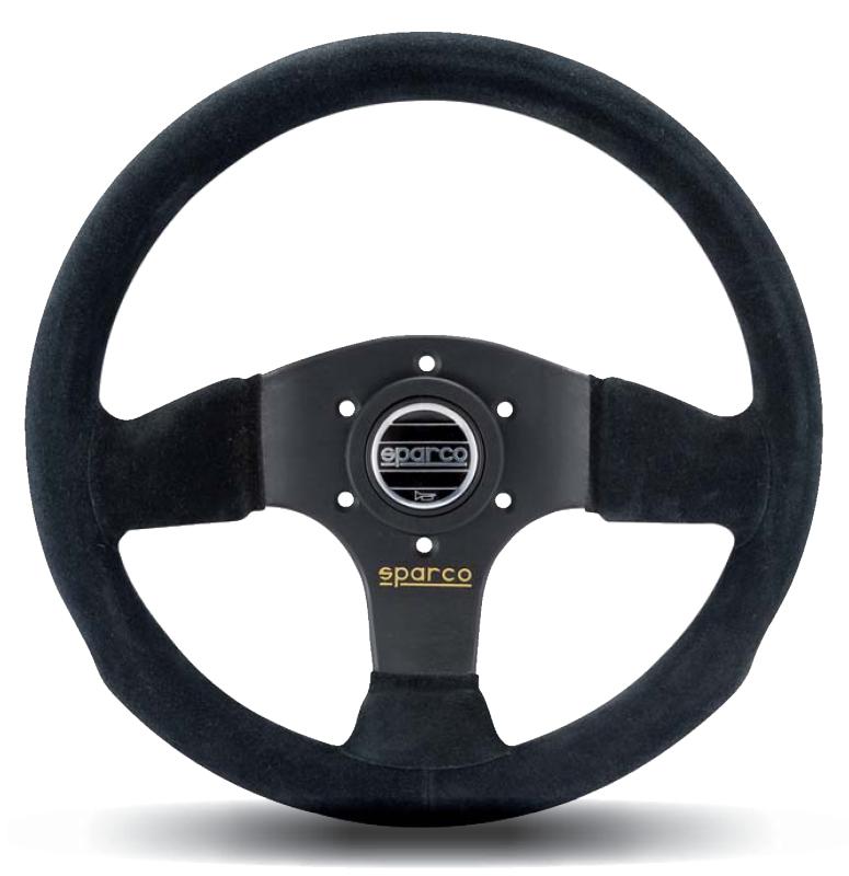 SPARCO 015P300SN Suede Black Steering Wheel for Automotive Applications