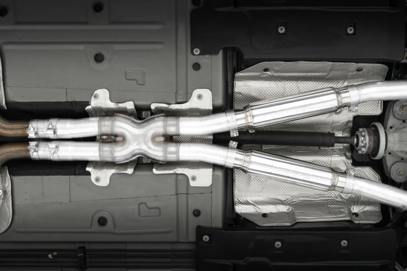 MBRP Armor Pro Series Cat Back Exhaust System for Dodge Challenger 2015-2017 with Carbon Fiber Quad Tips