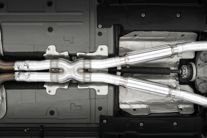MBRP Armor Pro Series Cat Back Exhaust System for Dodge Challenger 2015-2017 with Carbon Fiber Quad Tips