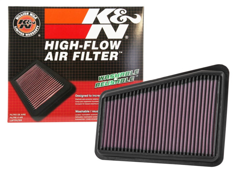 K&N Engineering 33-5067 High-Flow Reusable Air Filter for 2018-2019 Kia Stinger and Genesis G70