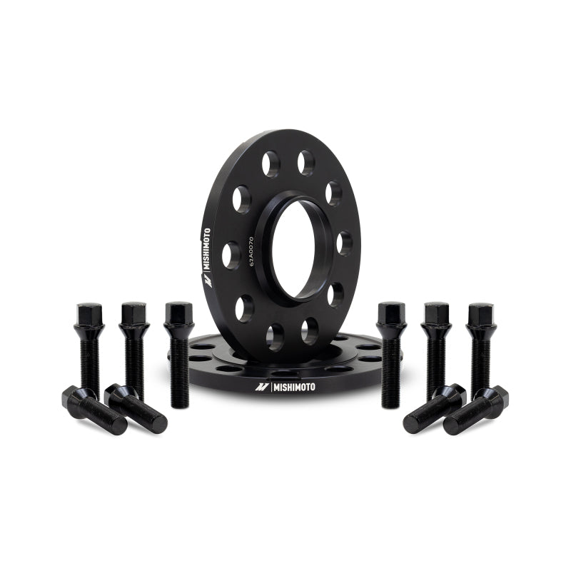 Mishimoto 5x120 Wheel Spacers with 72.6mm Center Bore - M14x1.25 Thread - Black Anodized, Part Number MMWS-014-120BK