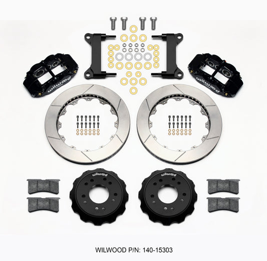 Wilwood Narrow Superlite 6R Front Hat Kit for 1963-1987 Chevy C10 with Wilwood Pro Spindles