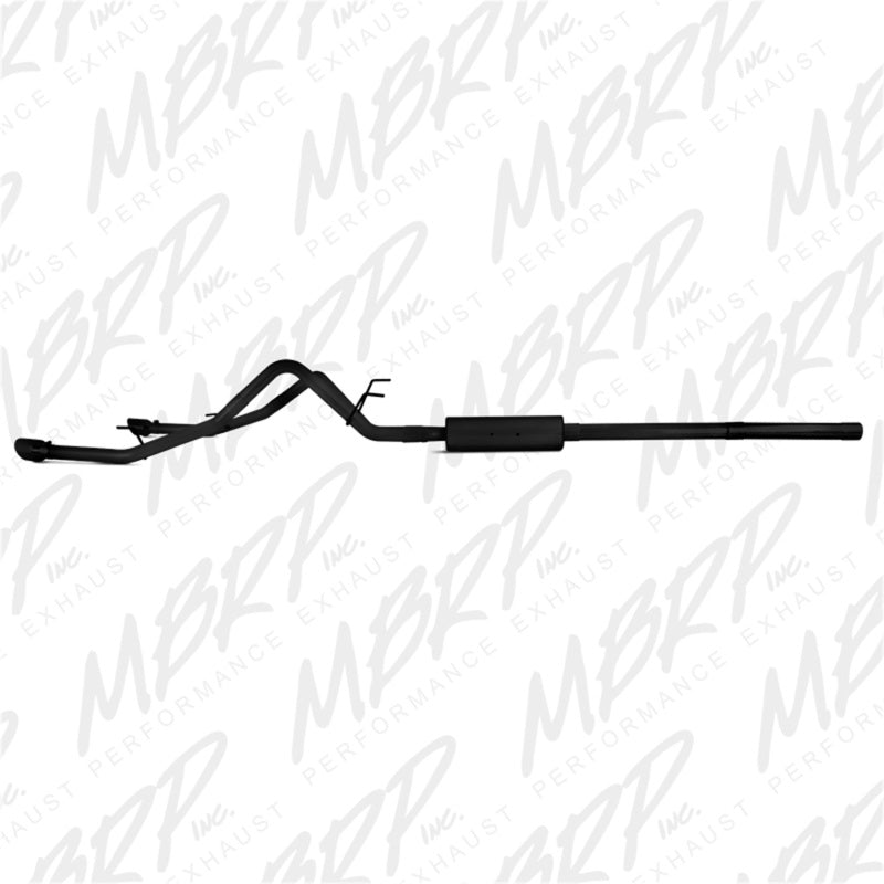 MBRP Armor BLK Series 09-14 Dodge Ram 1500 5.7L Dual Split Rear Cat-Back Exhaust System with Black Coated Tips