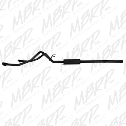 MBRP Armor BLK Series 09-14 Dodge Ram 1500 5.7L Dual Split Rear Cat-Back Exhaust System with Black Coated Tips