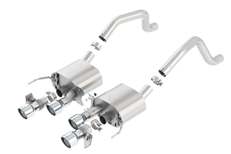 Borla ATAK Axle-Back Exhaust System for 2015-2019 Chevrolet Corvette C7 Z06 & Grand Sport with NPP Valves