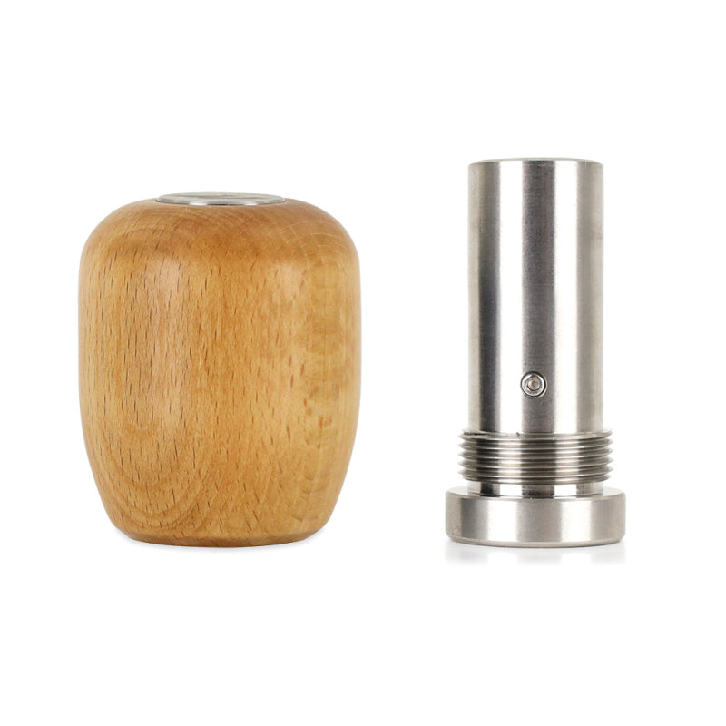 Mishimoto Short Steel Core Beech Wood Shift Knob - Elegant and Durable Manual Transmission Accessory