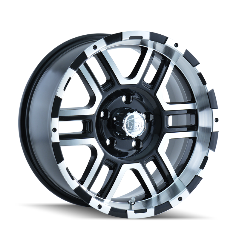 ION Wheels Type 179 16x8 Black Machined Alloy Wheel with 8x165.1 Bolt Pattern and 10mm Offset