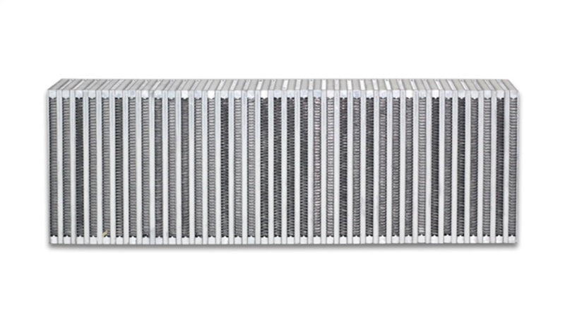 Vibrant Vertical Flow Air-to-Air Intercooler Core 24in W x 8in H x 3.5in Thick with Bar and Plate Construction