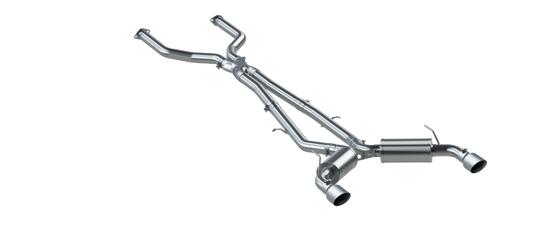 MBRP Armor Pro Series 3-Inch Cat Back Exhaust System for Infiniti Q50 2016-2019 with 4.5-Inch Tips