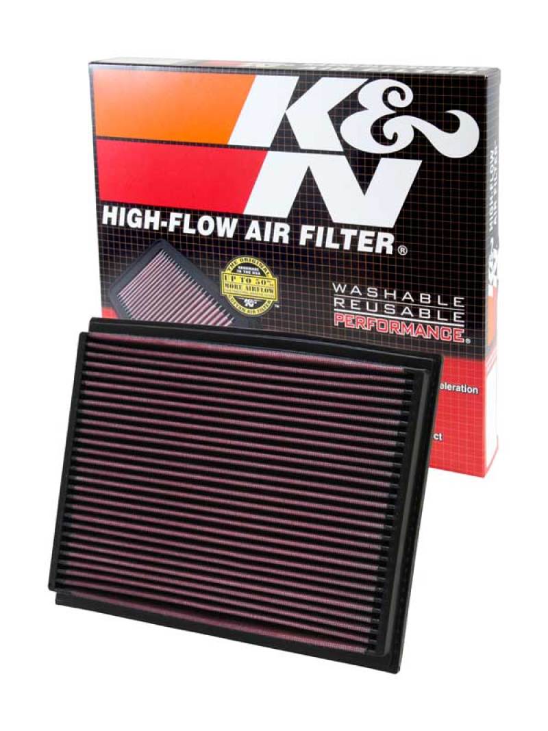 K&N Engineering 33-2209 High-Flow Drop-In Air Filter for 2003-2009 Audi A4 Models