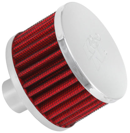 K&N Engineering 62-1170 1-Inch Crankcase Vent Filter with Chrome Finish