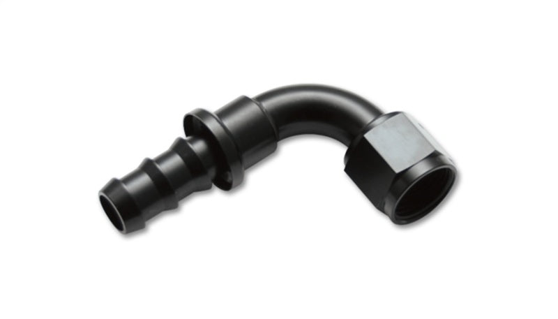 Vibrant -6AN Push-On 90 Degree Hose End Fitting Aluminum - Part 22906