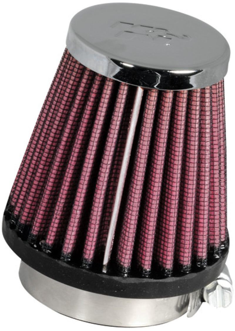 K&N Engineering RC-1060 Universal Chrome Air Filter – 1 15/16 inch Flanged Opening, Reusable and Washable