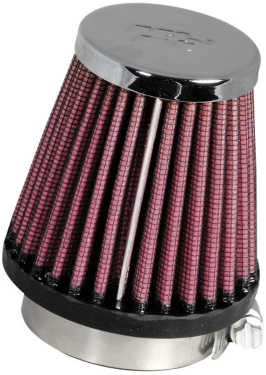 K&N Engineering RC-1060 Universal Chrome Air Filter – 1 15/16 inch Flanged Opening, Reusable and Washable