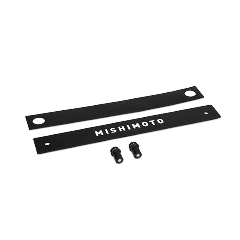 Mishimoto MMLP-UNI-BK License Plate Delete – Anodized Black Aluminum Cover with Logo Options