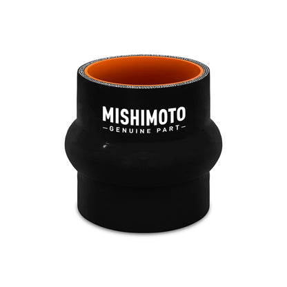 Mishimoto 3-inch Silicone Hump Hose Coupler - Black, High-Performance Flex Pipe for Intake and Intercooler Systems