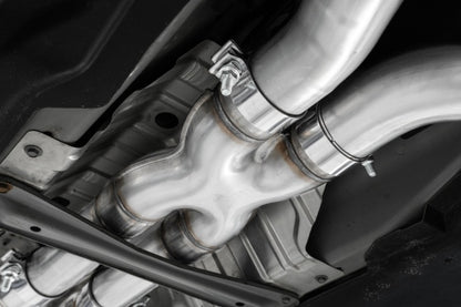 MBRP Armor Pro Series 17+ Infiniti Q60 3.0L Dual Split Rear Cat-Back Exhaust System with 4.5-inch Tips