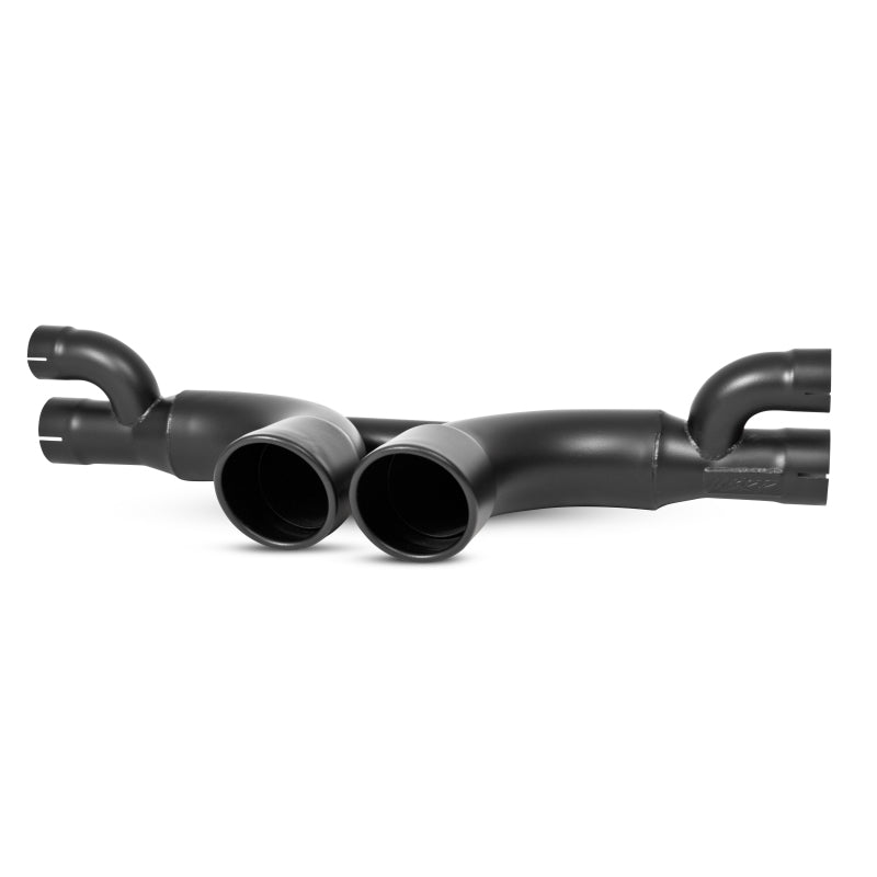 MBRP Armor BLK Series 14-19 Porsche 911 Center Muffler Bypass with 4-inch Tips – Black Coated