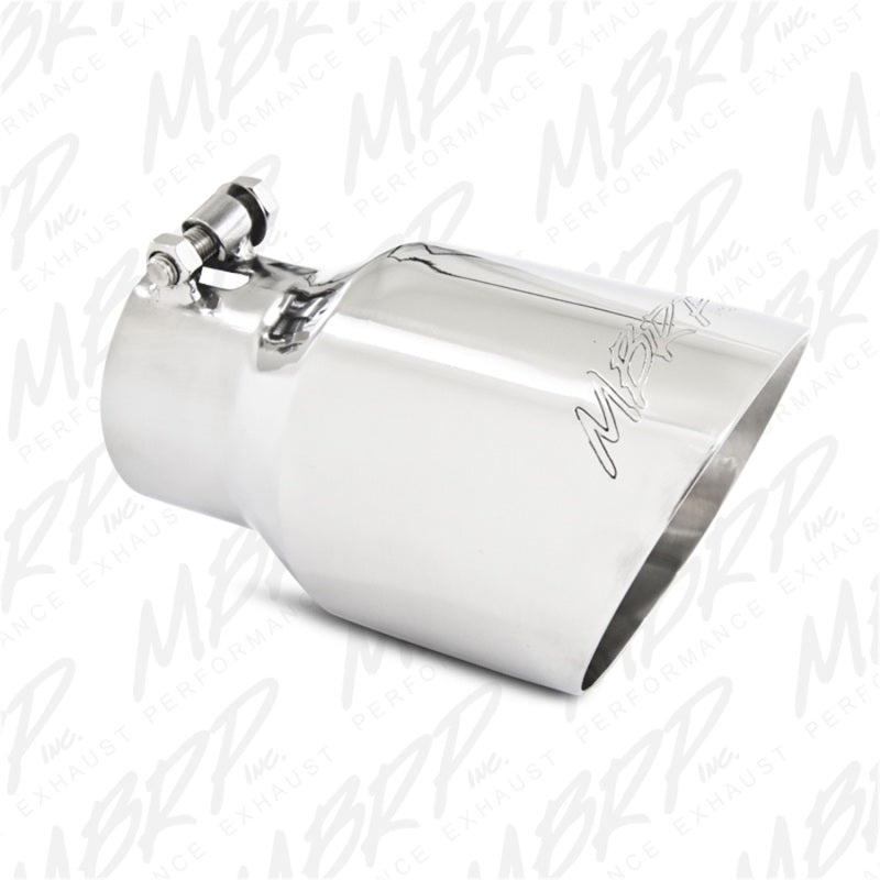 MBRP Universal Exhaust Tip 4.5-Inch O.D. Dual Wall Angled Stainless Steel