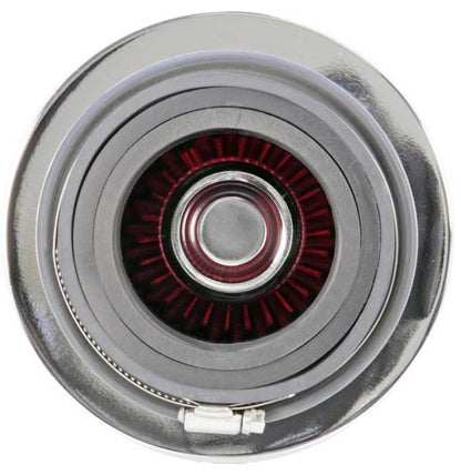 K&N Engineering Universal Air Filter Chrome Round Tapered – 4-inch Flange ID x 1.125-inch Flange Length x 5.5 inches Height