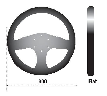 SPARCO 015P300SN Suede Black Steering Wheel for Automotive Applications