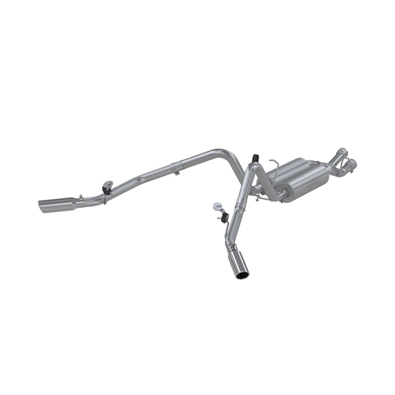 MBRP Armor Plus Series Cat Back Exhaust System for Chevy/GMC 2500 HD 2001-2007, 2.5-Inch Dual Split Side Exit with 3.5-Inch Tips