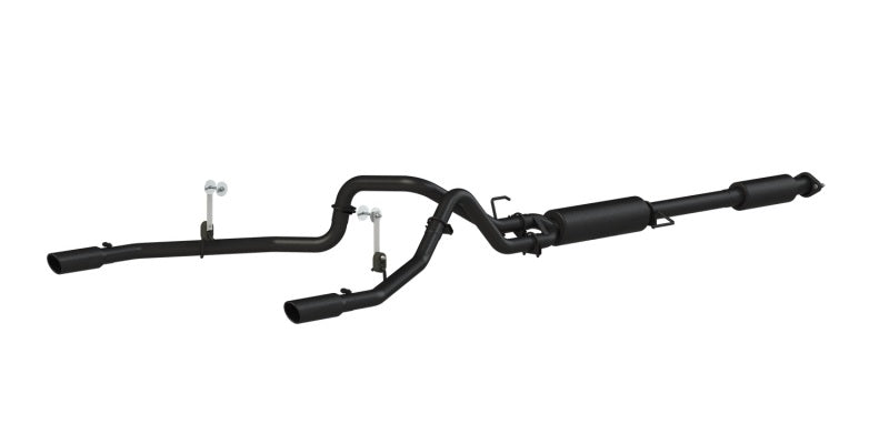 MBRP Armor BLK Series 3-Inch Cat Back Dual Exhaust System for 2015-2016 Ford F-150 5.0L with Black Coated Finish