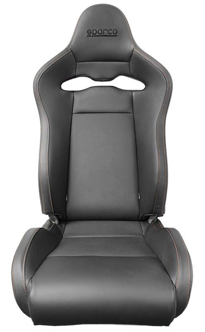 Sparco SPX Special Edition Black and Red Racing Seat with Gloss Carbon Shell - Left