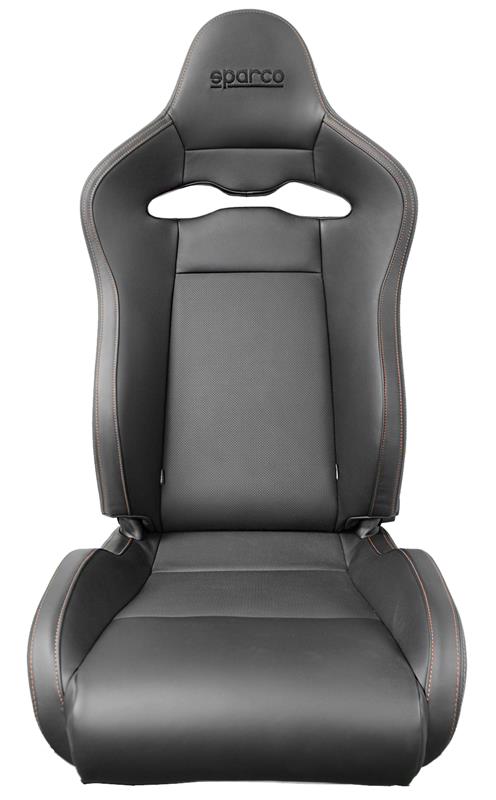 Sparco SPX Special Edition Black and Red Racing Seat with Gloss Carbon Shell - Right Side