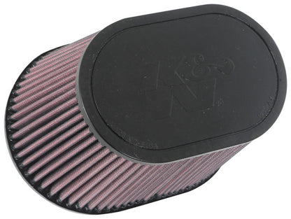 K&N Engineering Universal Rubber Air Filter 6.25in x 4in Oval with Flanged Top and Base - Part #RU-1001