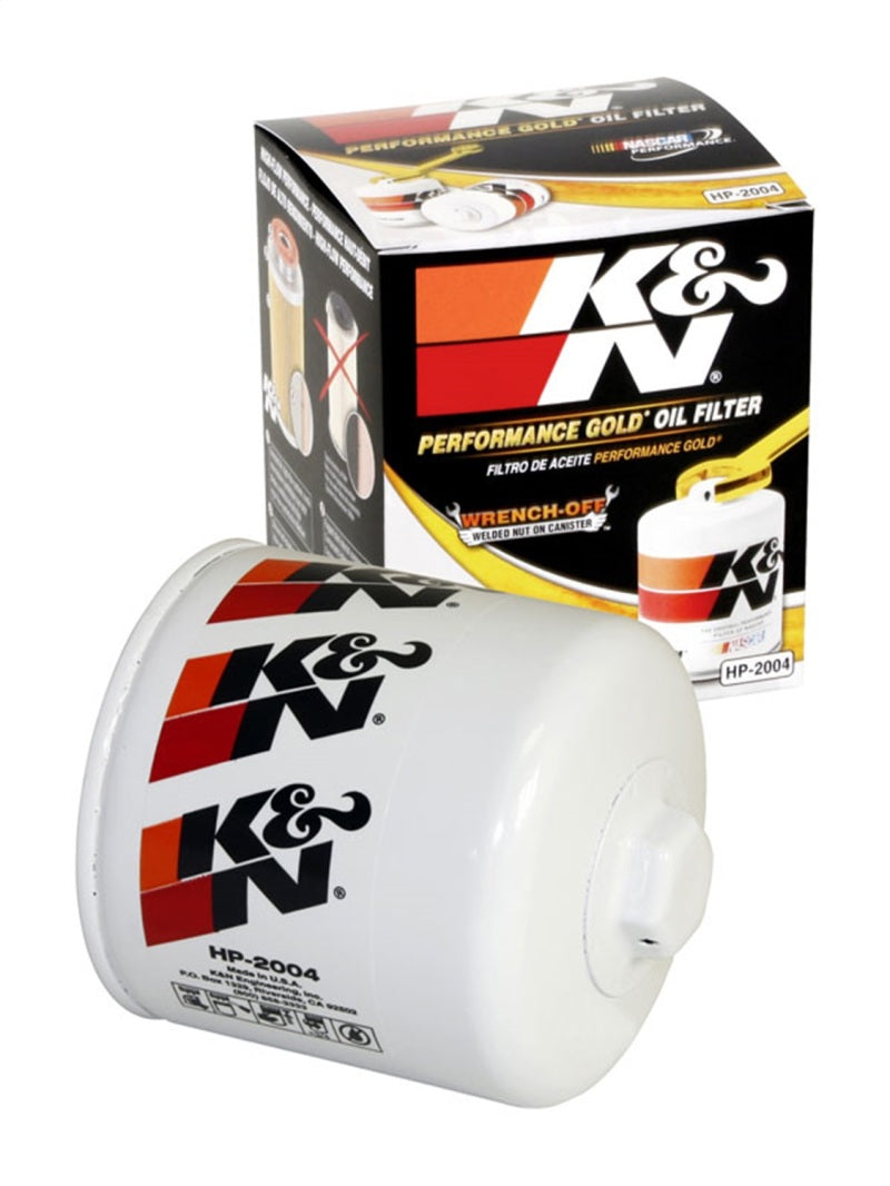 K&N Engineering HP-2004 Premium Oil Filter for Volkswagen Passat, Volvo 240 & Jeep Grand Cherokee 4.0