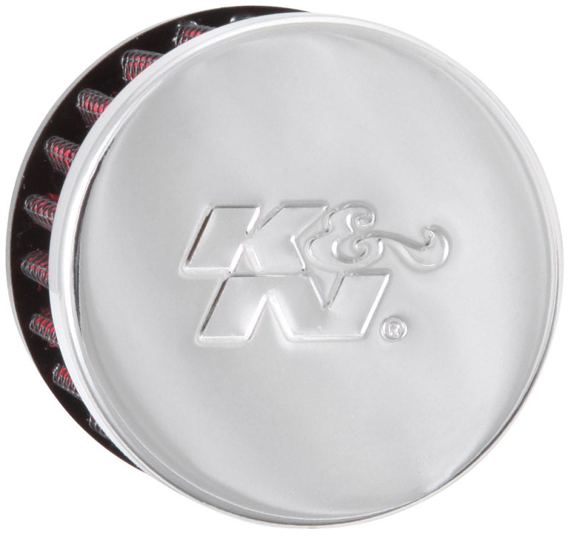 K&N Engineering 62-1360 3/4 Inch ID 2 Inch OD Clamp-On Crankcase Vent Filter for Automotive Applications